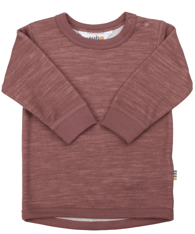 Joha genser ull/bambus dark rose