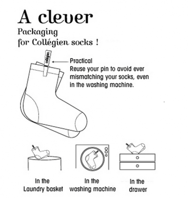 collegien knestrømper sort