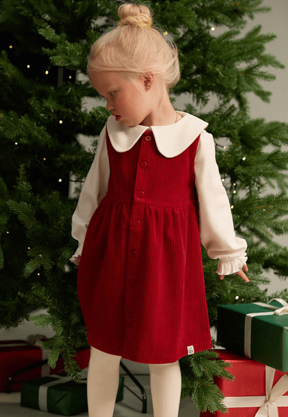 Hovedbilde Gullkorn Kjole Rodo dyp rød