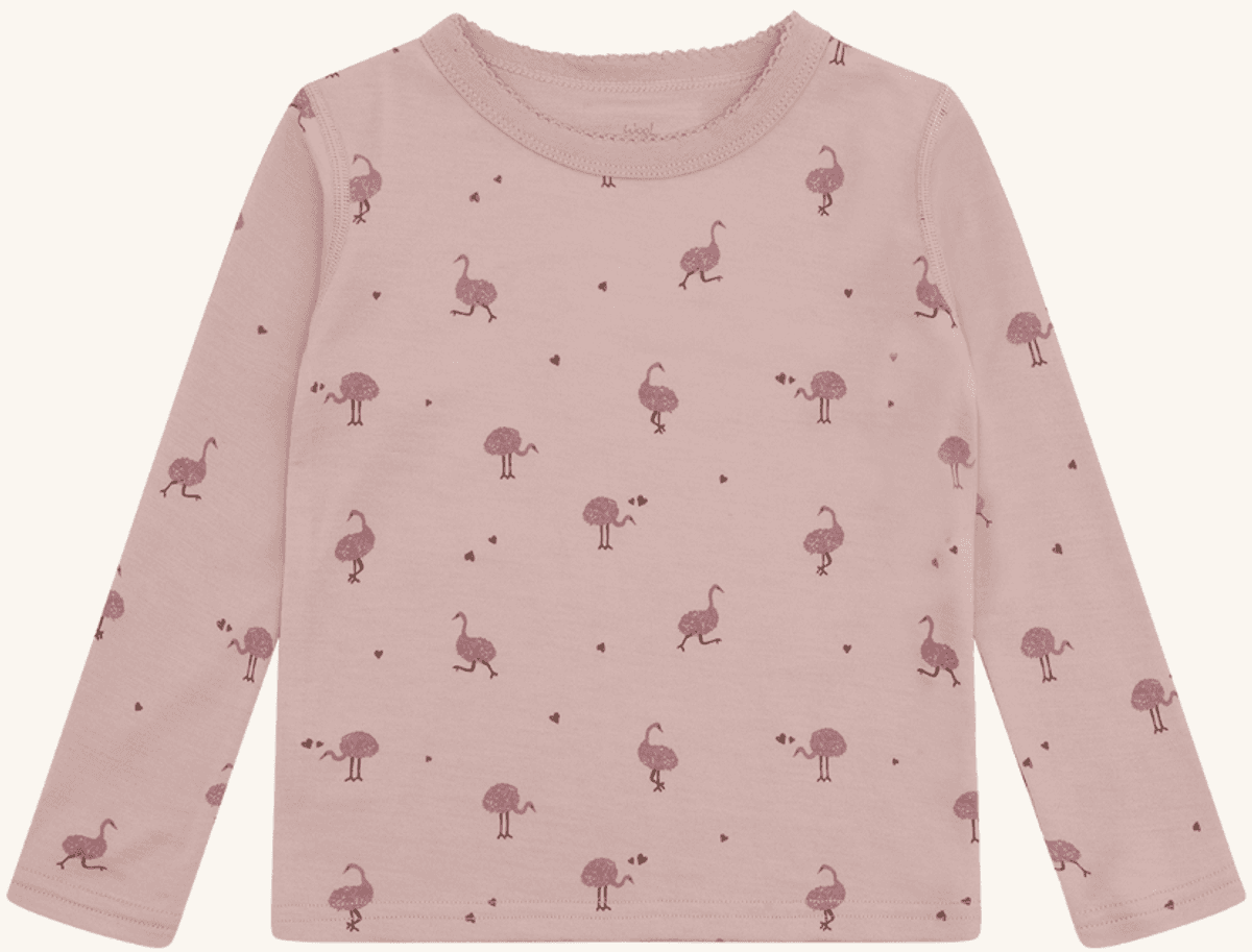 Hust and claire Genser ull/bambus abba ostrich adobe rose