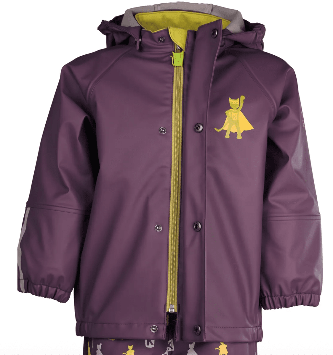 Kattnakken Regnsett Plask superhelt viola