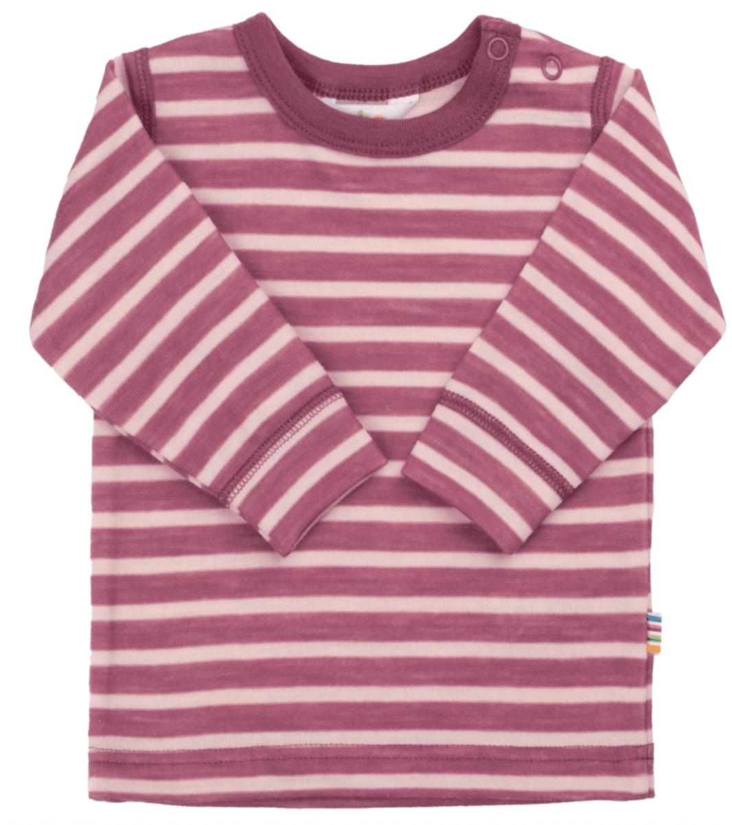 Joha Genser baby ull Double faced bordeaux stripe 