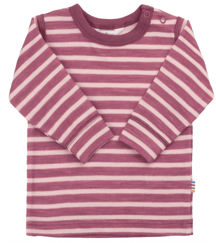 Joha Genser baby ull Double faced bordeaux stripe 