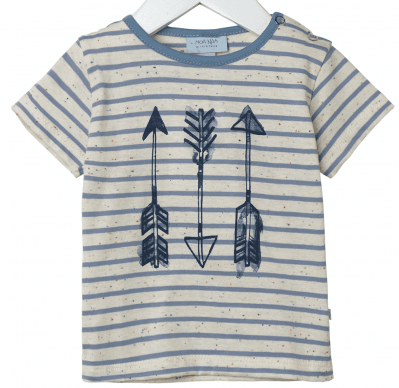 Noa noa t-skjorte boy arrow faded denim
