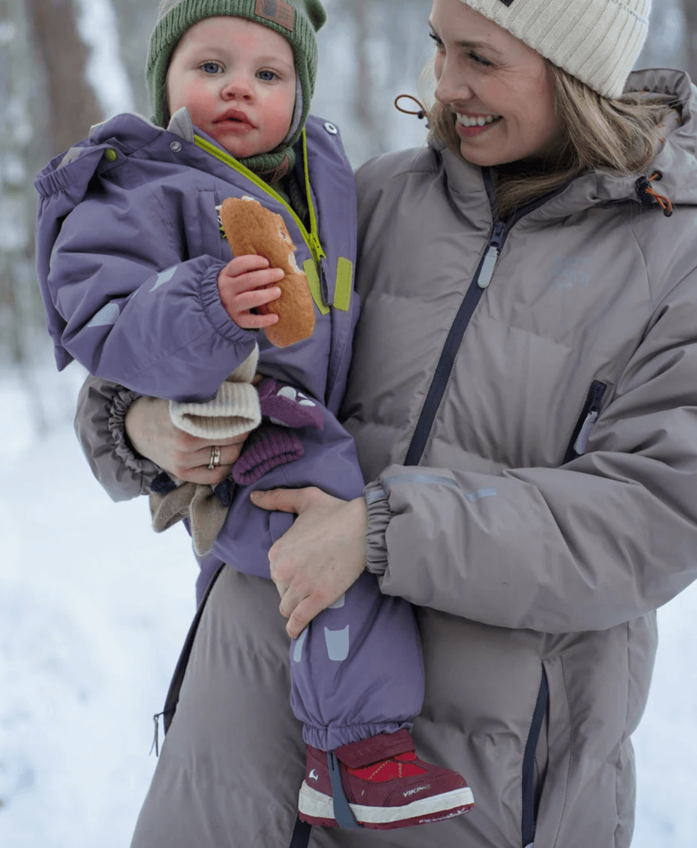Kattnakken parkdress Frost baby blåbærmelk