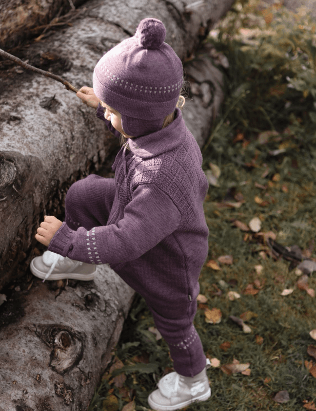 Lillelam Sparkedress Ull classic plomme