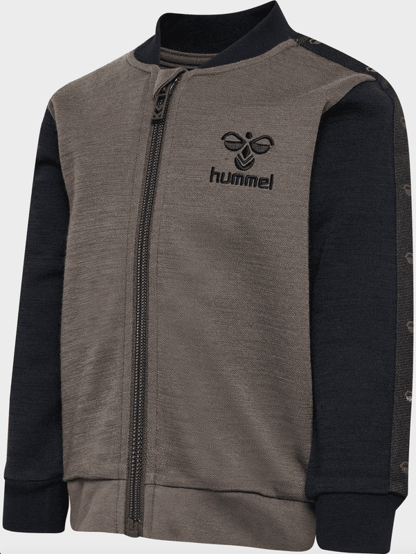 Hummel jakke zip wulbato ull major brown