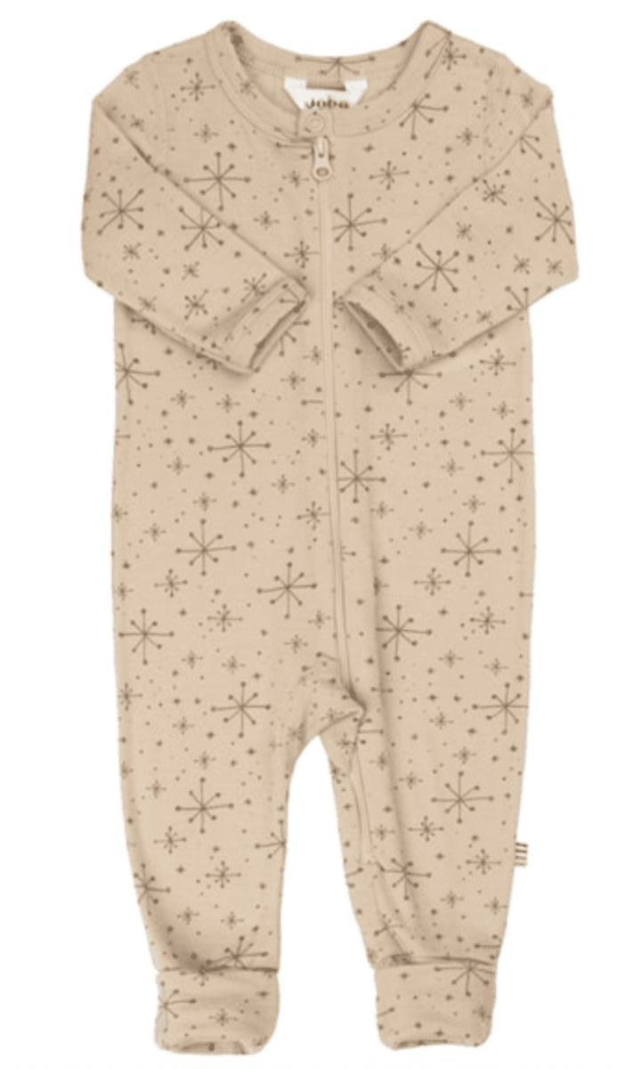 Joha heldress ull handdrawn snowflake beige