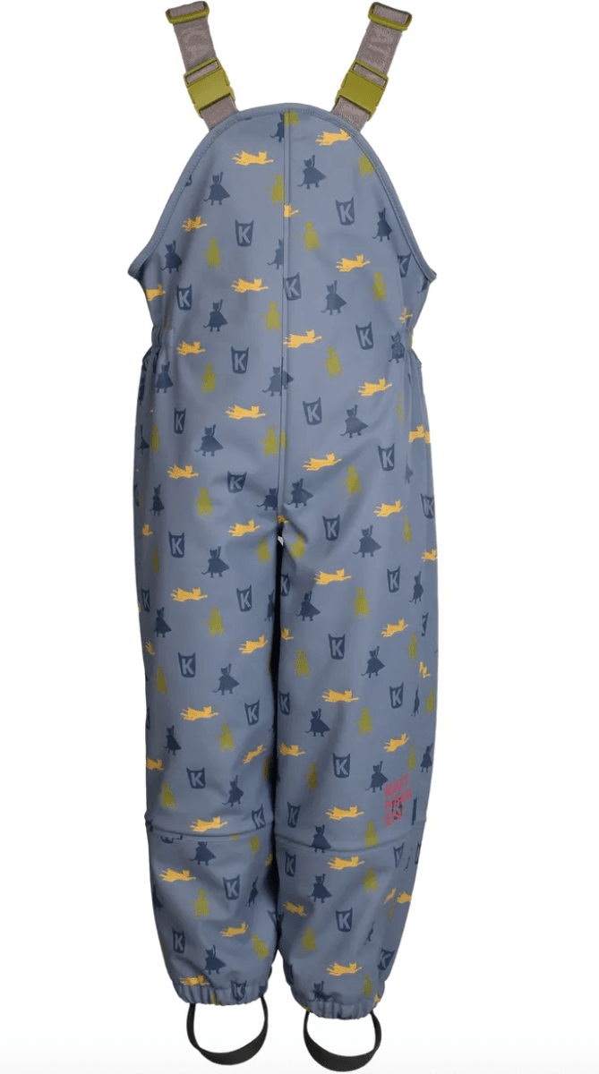 Kattnakken Regnsett Plask superhelt mjuk blå