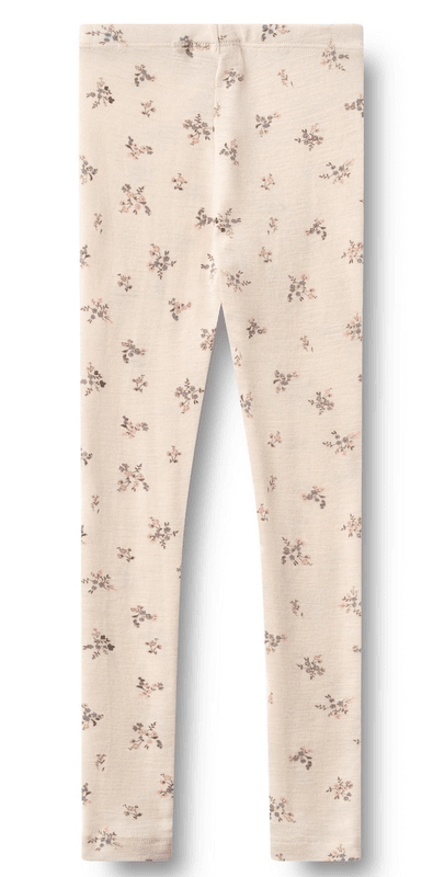 Wheat Leggings Ull Agi eggshell flowers