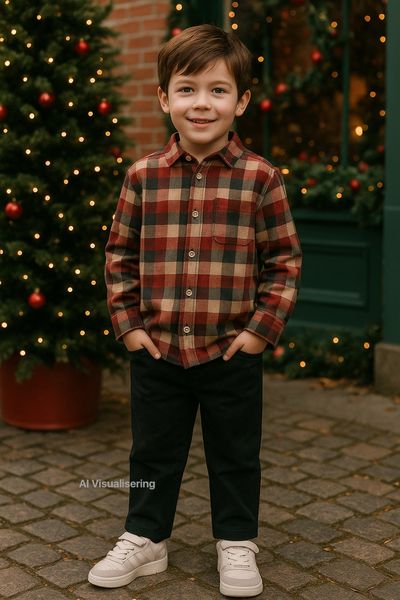 Hovedbilde Wheat Skjorte Willum red blue ...