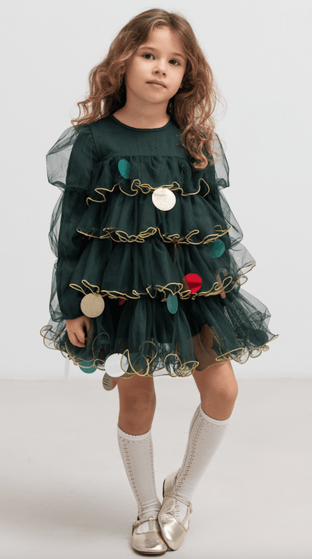 Marmar Kjole December dark leaf
