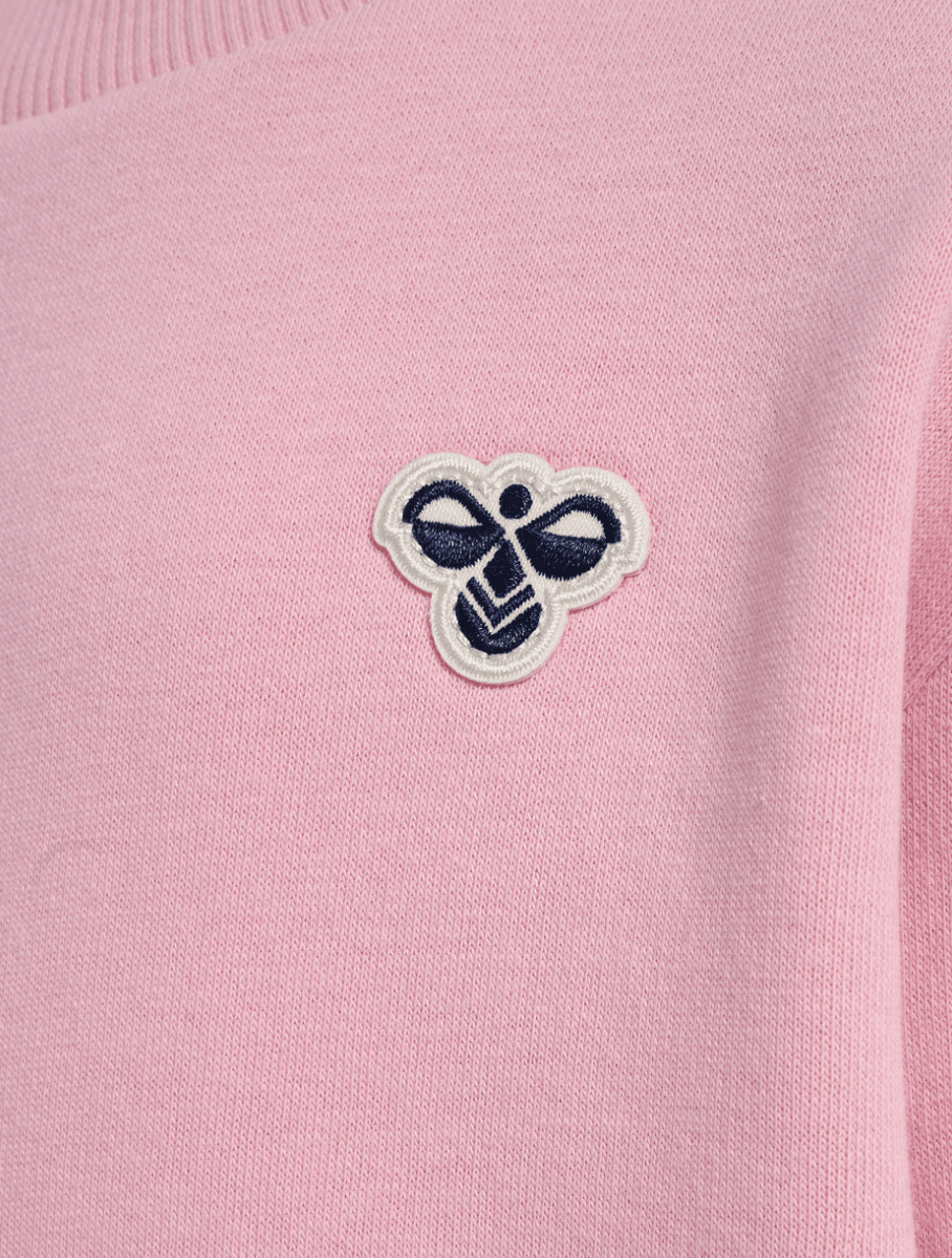 Hummel Genser loose crewneck bee pink nectar