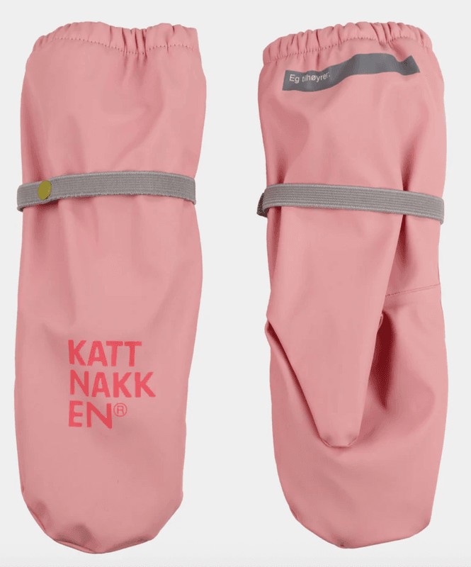Kattnakken Regnvotter rosa krystall