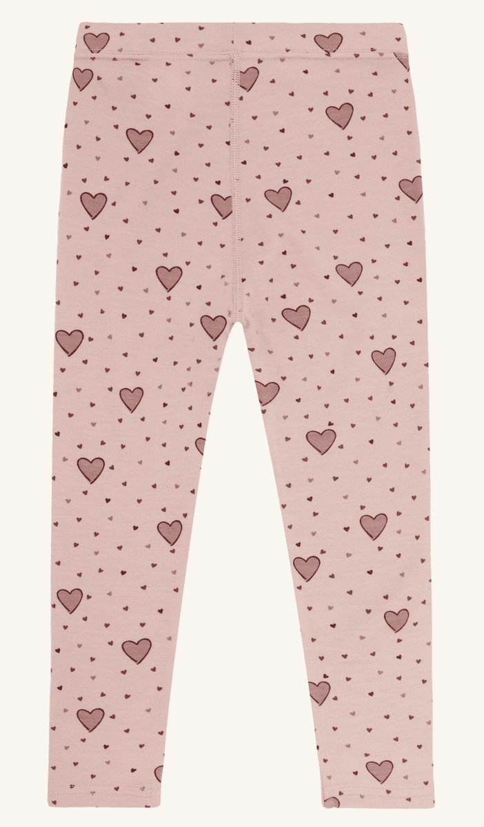 Hust and Claire Leggings ull/bambus Laki hearts dusty rose