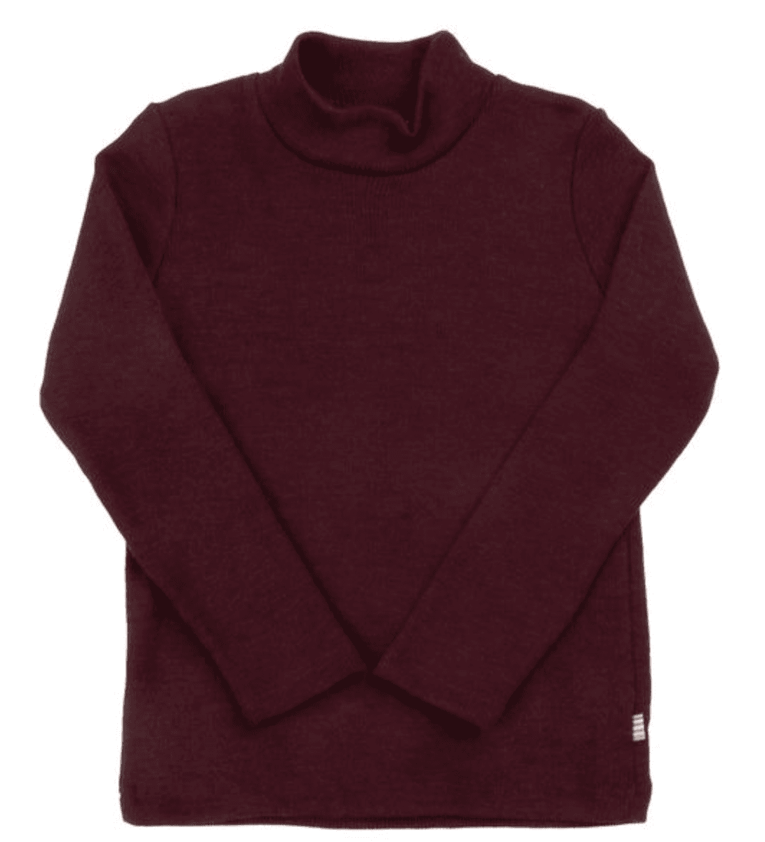 Joha Genser ull ribb burgundy