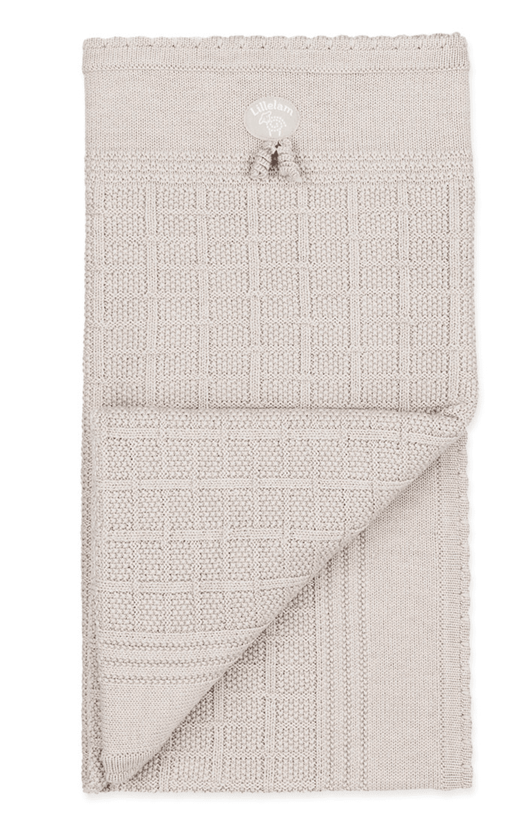 Lillelam Pledd Ull classic lys beige
