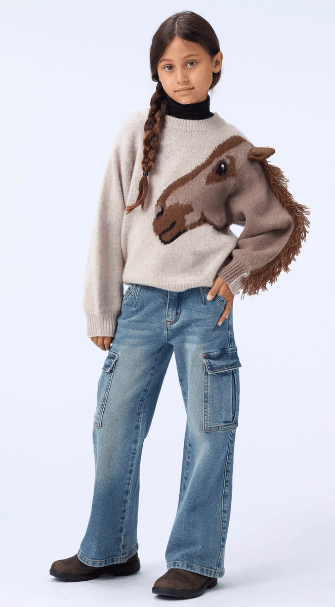 Molo Genser ull gisela horse knit