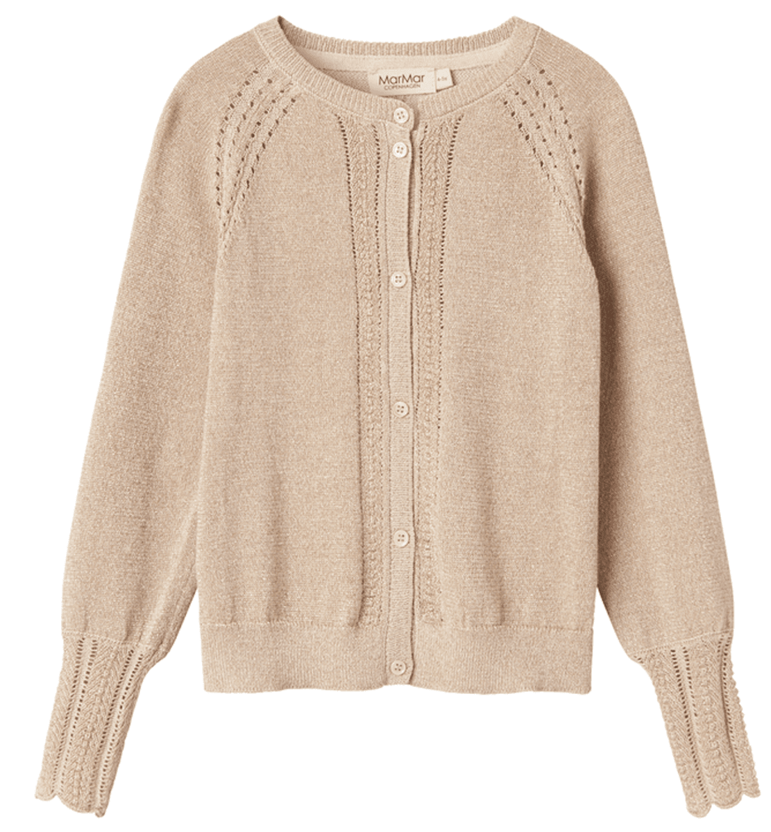 Marmar cardigan Tille gold glitter