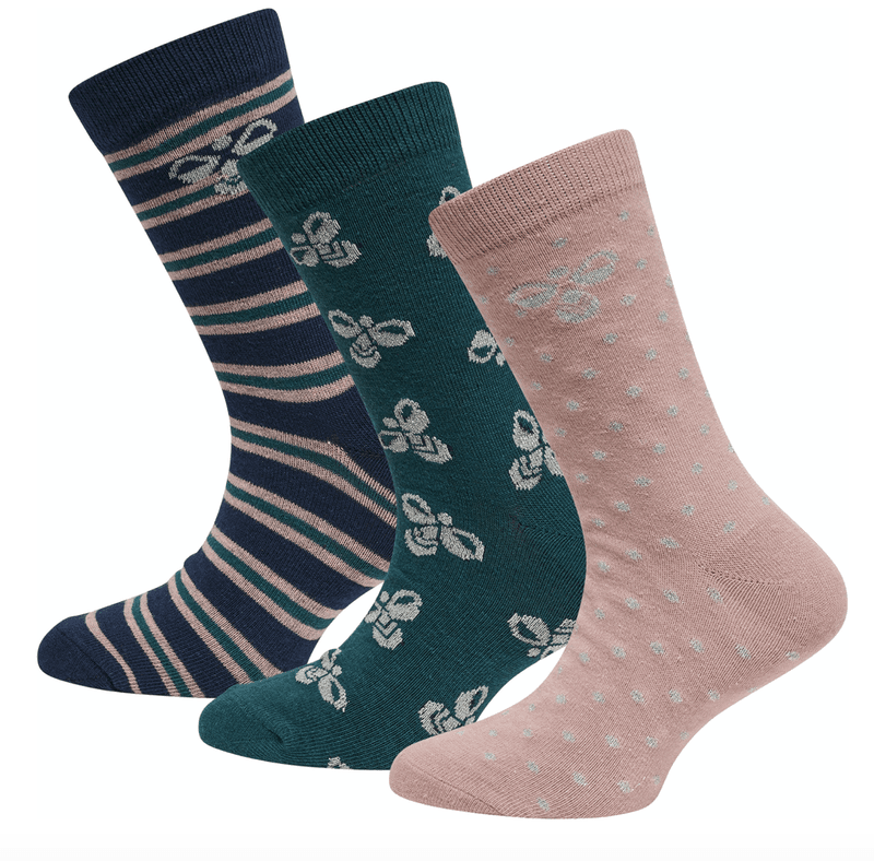 Hummel sokker alfie 3-pack woodrose