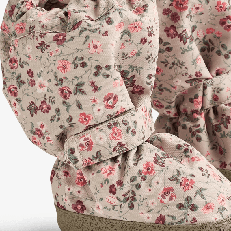Wheat Booties tech grey moon flowers