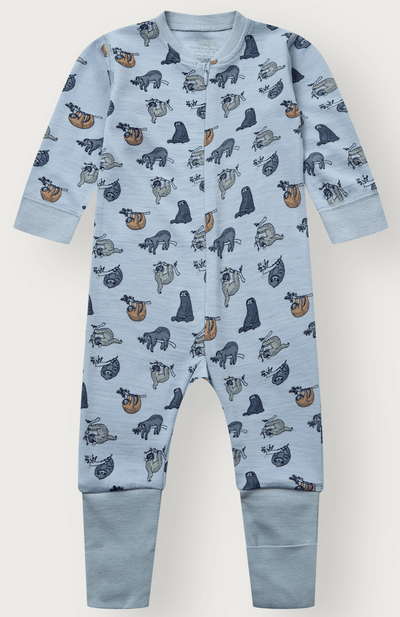 Hust and Claire Heldress ull/bambus Manu Lazy baby blue