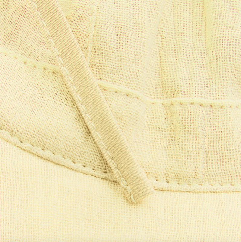 Huttelihut solhatt muslin double cream