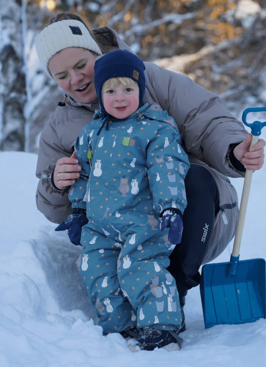 Kattnakken parkdress Snø baby hav 