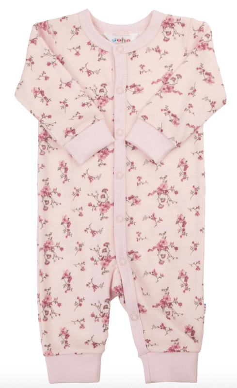 Joha Heldress ull bambus Flora light pink