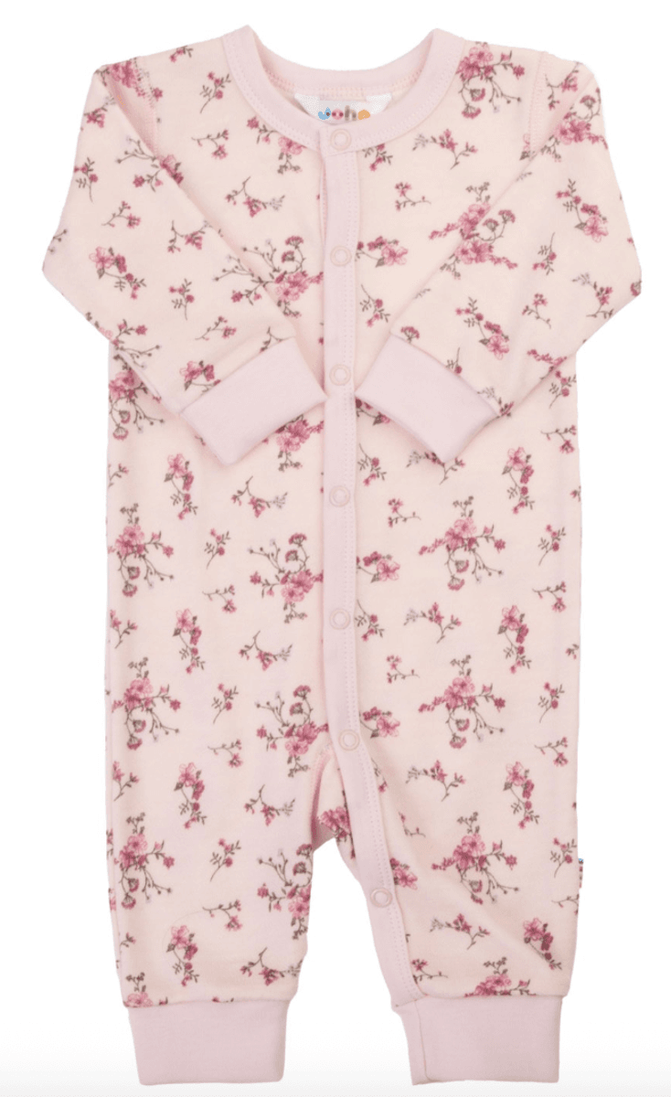 Joha Heldress ull bambus Flora light pink