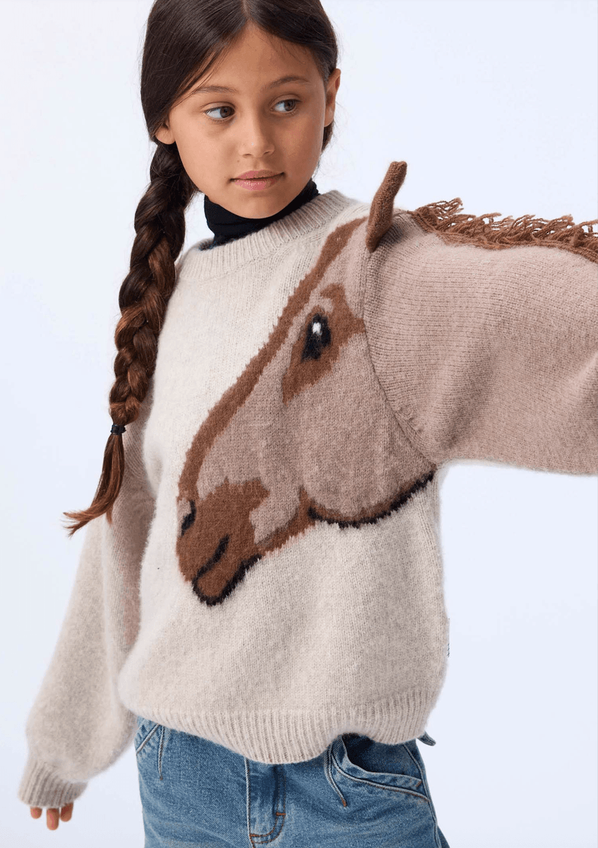 Molo Genser ull gisela horse knit