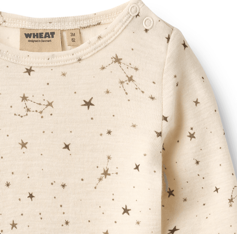 Wheat Heldress Ull Haven eggshell stars