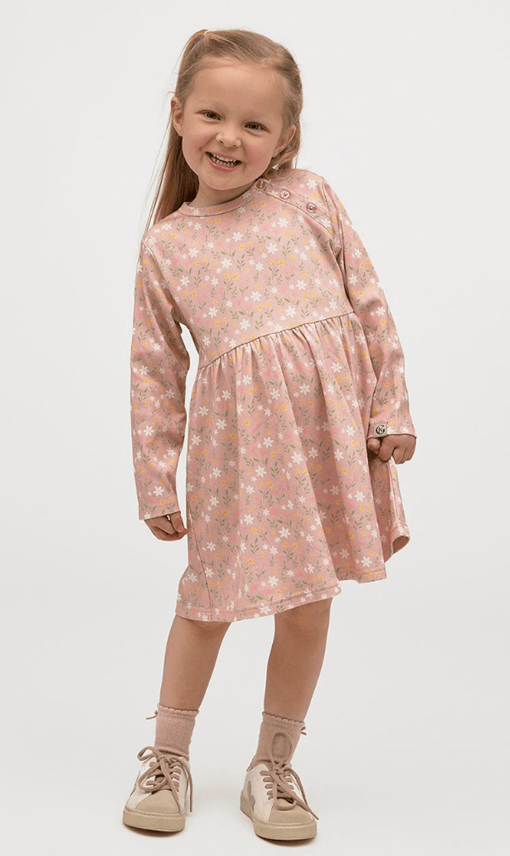 Gullkorn Villvette kjole greypink