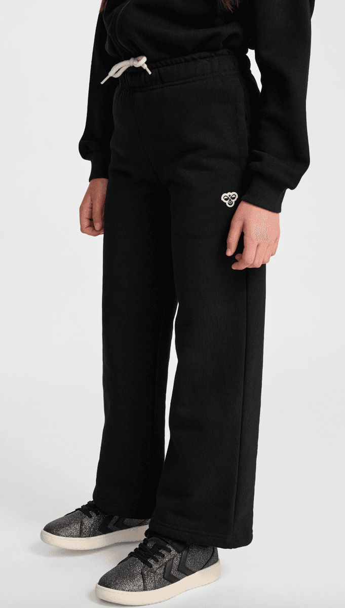 Hummel bukse loose bee wide leg black