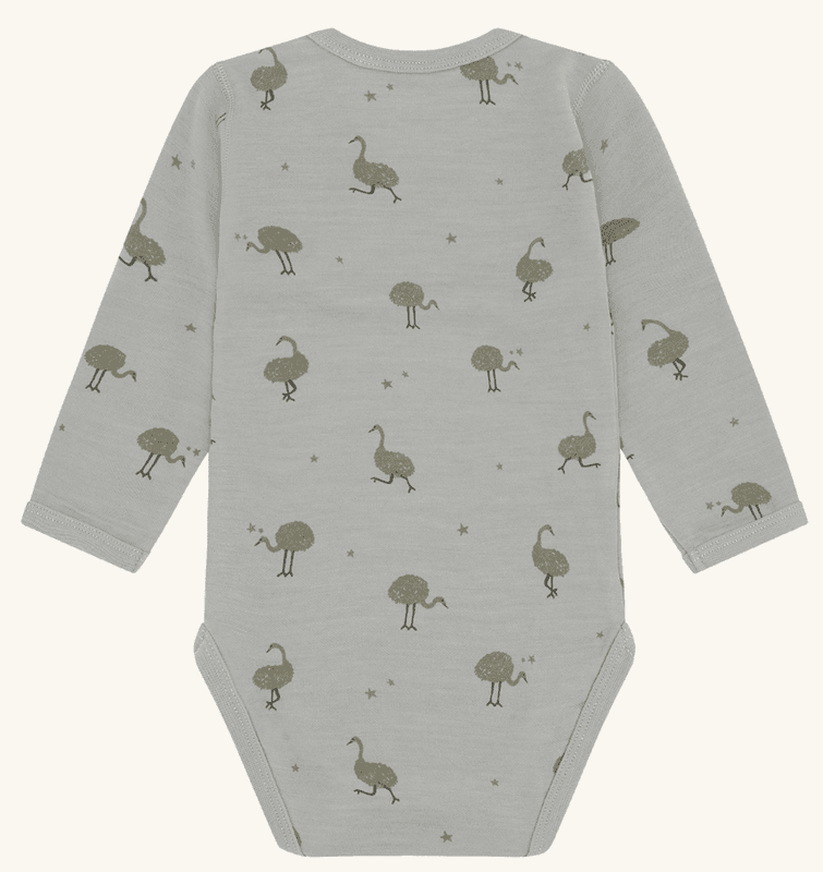 Hust and claire Body ull/bambus baloo ostrich forest fog