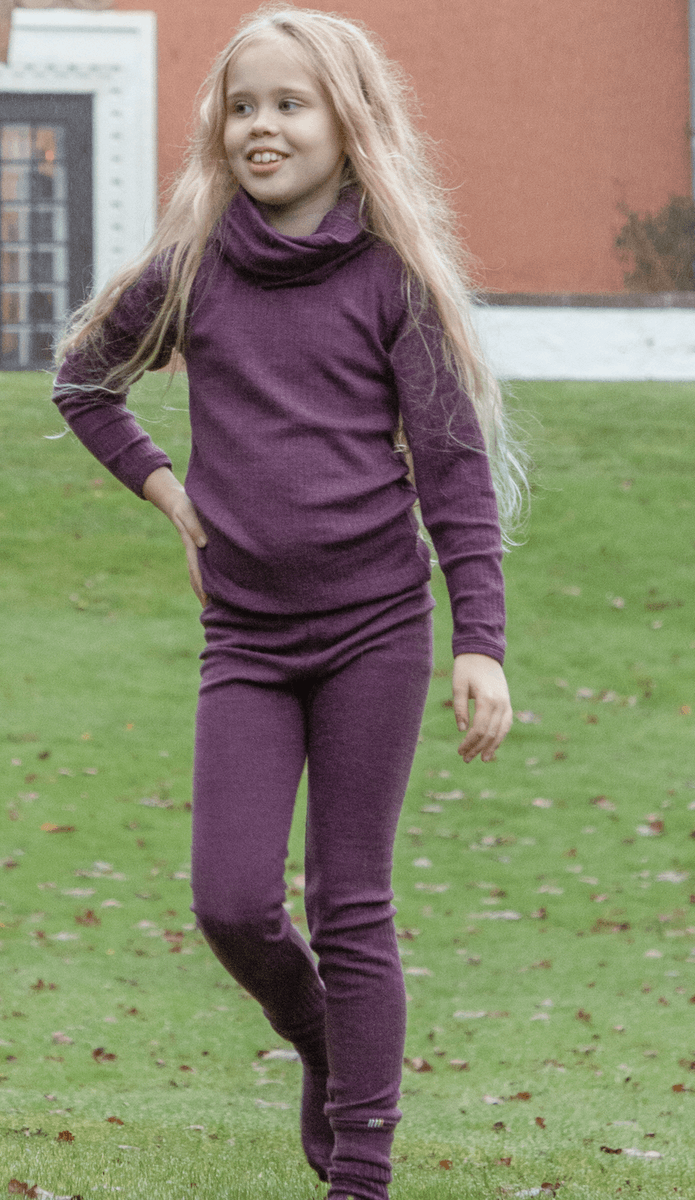 Joha genser ull plomme