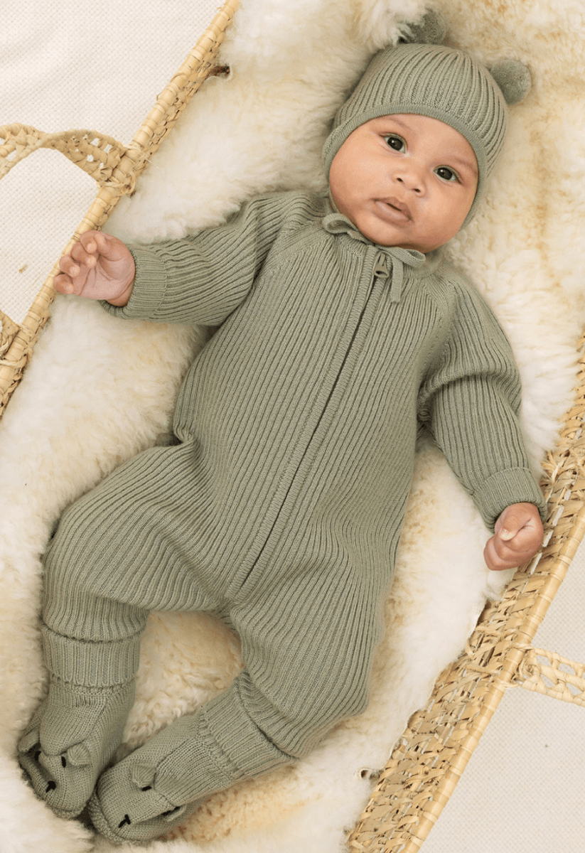 Lillelam Sparkedress Ull Ribb rosmarin