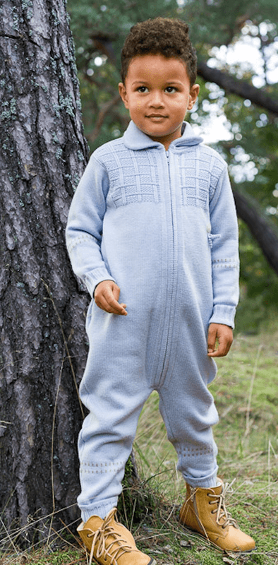 Lillelam Sparkedress Ull classic himmelblå