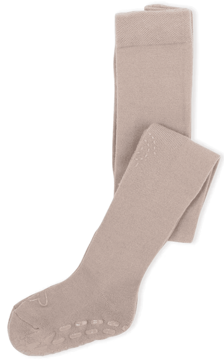 Lillelam Ullstrømpebukse antiskli beige